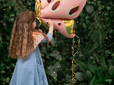 Foil balloons Butterfly, 120x87 cm, mix