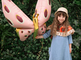 Foil balloons Butterfly, 120x87 cm, mix