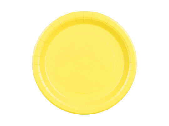 Paper Plates, yellow, 23 cm (1 pkt / 6 pc.)