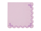 Ruffled napkins, 33x33 cm, purple (1 pkt / 12 pc.)