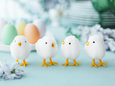 Eggs candles 6 pcs, mix, 7 cm (1 pkt / 6 pc.)