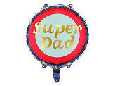 Foil balloon Super Dad, 45 cm, mix