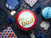 Foil balloon Super Dad, 45 cm, mix