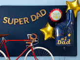 Foil balloon Super Dad, 45 cm, mix