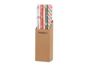 Gift wrapping paper set, 70x200 cm, mix of designs (1 pkt / 24 pc.)