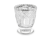 Candle holder, silver, 8cm (1 pkt / 4 pc.)