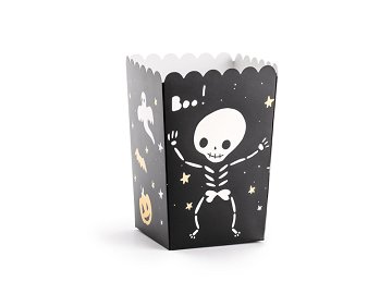 Boxes for popcorn BOO!, mix, 7x7x12.5cm (1 pkt / 6 pc.)