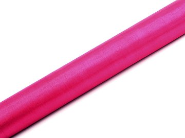 Organza Plain, dark pink, 0.36 x 9m (1 pc. / 9 lm)