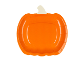 Paper plates Pumpkin, 23.5x24 cm, orange (1 pkt / 6 pc.)