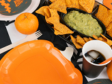 Paper plates Pumpkin, 23.5x24 cm, orange (1 pkt / 6 pc.)