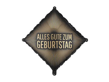 Foil Balloon ''Alles Gute zum Geburtstag'', 46x46 cm, mix