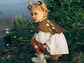 Costume for a girl - Roe deer, mix (1 pkt / 1 pc.)