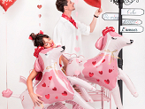 Foil balloon Poodle, 119x108 cm, mix