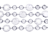Crystal garland, colourless, 1m