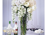 Crystal garland, colourless, 1m