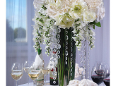 Crystal garland, colourless, 1m