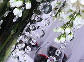 Crystal garland, colourless, 1m