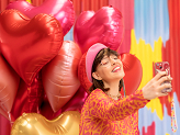 Foil balloon Heart, 75x64,5 cm, pink