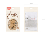 Glossy Balloons 12cm, champagne gold (1 pkt / 50 pc.)