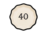 Paper plates ''Hello 40'', mix, 18 cm (1 pkt / 6 pc.)