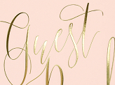 Guest Book, 20x24.5cm, powder pink, 22 pages