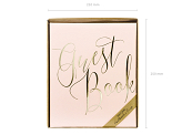 Guest Book, 20x24.5cm, powder pink, 22 pages