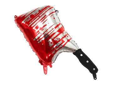 Foil Balloon Cleaver with Blood, 36.5x88.5 cm, mix