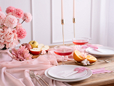 Chiffon runner, light pink, 0.48 x 5 m