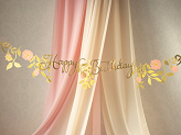 Chiffon runner, light pink, 0.48 x 5 m