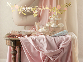 Chiffon runner, light pink, 0.48 x 5 m