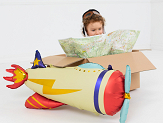 Foil balloon Plane, 91x39cm, mix