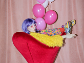 Cleopatra wig, purple