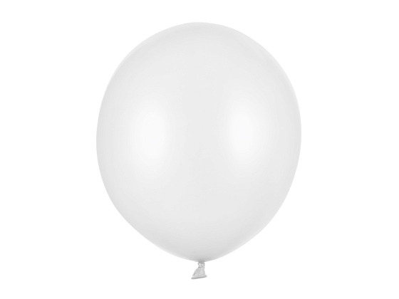 Strong Balloons 43cm, Metallic Pure White (1 pkt / 25 pc.)