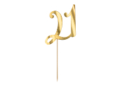 Cake topper ''21'', gold, 20.5cm