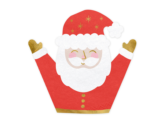 Napkins Santa Claus, mix, 16x15cm (1 pkt / 20 pc.)