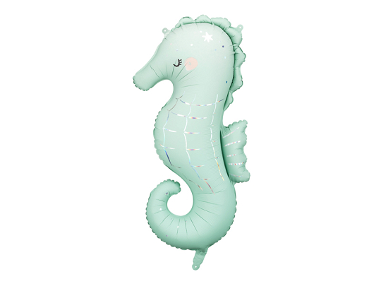 Foil Balloon Seahorse, 47x98 cm, mix