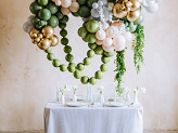 Strong Balloons 12 cm, Pastel Rosemary Green (1 pkt / 100 pc.)