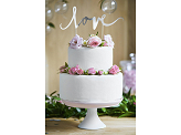 Cake topper Love, silver, 17cm