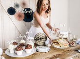 Cake topper Love, silver, 17cm