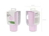 Plastic cups Frill, 220 ml, violet (1 pkt / 4 pc.)