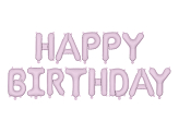 Foil Balloon Happy Birthday, 340x35cm, purple