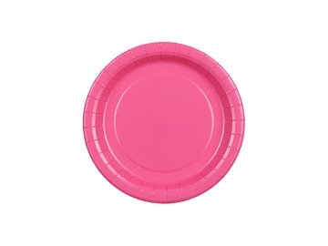 Paper Plates, dark pink, 18 cm (1 pkt / 6 pc.)