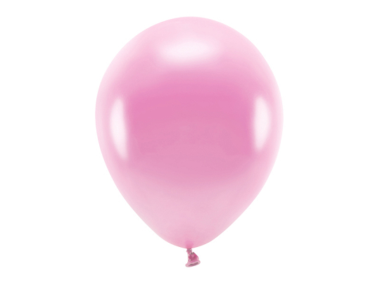 Eco Balloons 30cm metallic, pink (1 pkt / 100 pc.)