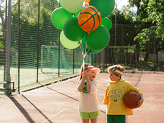 Foil Balloon Basketball, 35x35 cm, mix.