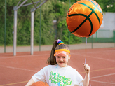 Foil Balloon Basketball, 35x35 cm, mix.