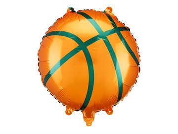 Foil Balloon Basketball, 35x35 cm, mix.