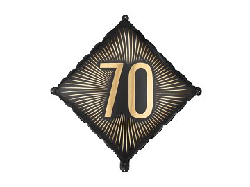 Foil Balloon ''70'', 46x46 cm, mix