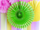 Decorative Rosettes, Apple Green, 20-30cm (1 pkt / 3 pc.)