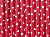 Paper Straws, red, 19.5cm (1 pkt / 10 pc.)