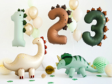 Foil balloon Number ''1'' Dinosaur, 92cm, mix